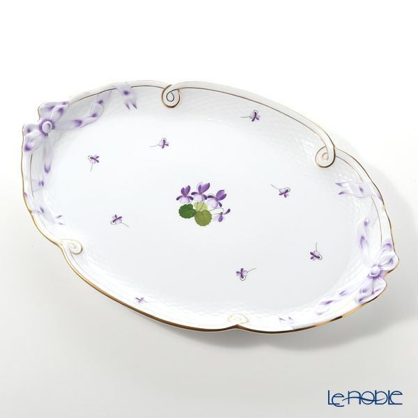 ヘレンド バイオレット（ゴールド） VIOLET 00400-0-00 パーティートレイ 38cm