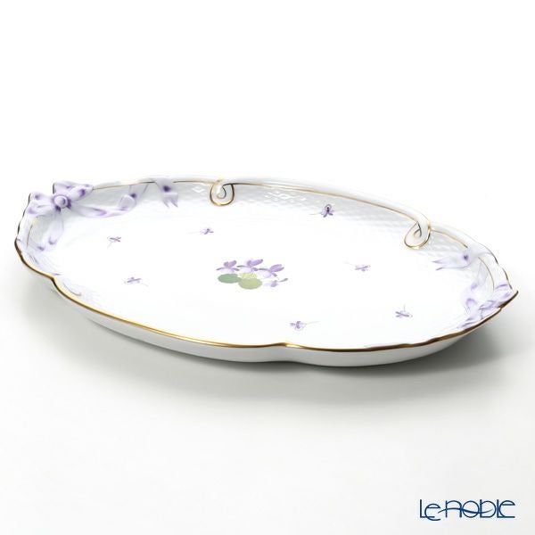ヘレンド バイオレット（ゴールド） VIOLET 00400-0-00 パーティートレイ 38cm