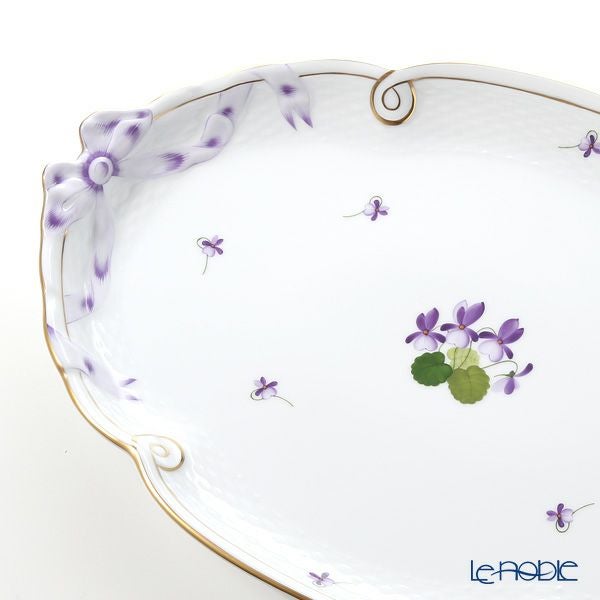 ヘレンド バイオレット（ゴールド） VIOLET 00400-0-00 パーティートレイ 38cm
