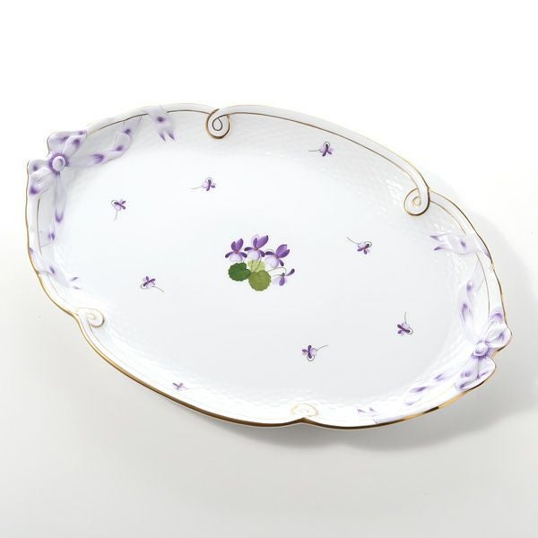 ヘレンド バイオレット（ゴールド） VIOLET 00400-0-00 パーティートレイ 38cm
