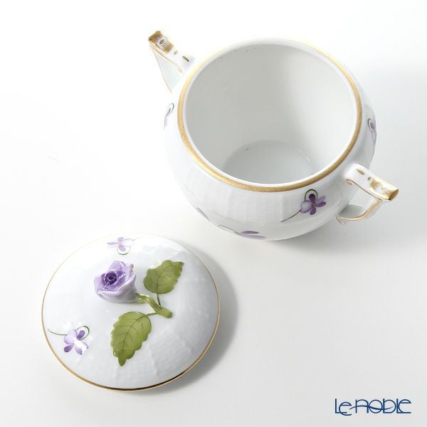 ヘレンド バイオレット（ゴールド） VIOLET 00472-0-09 シュガーポット ローズ 200ml