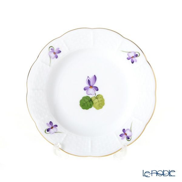 ヘレンド バイオレット（ゴールド） VIOLET 00512-0-00 プレート 12.5cm