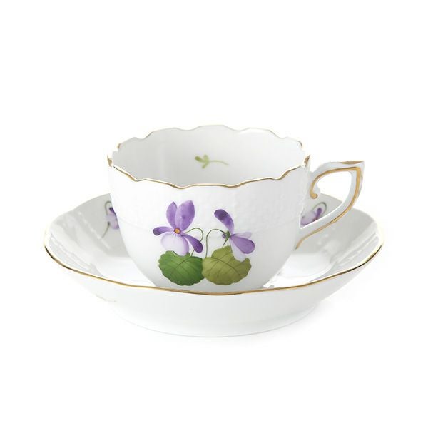 ヘレンド バイオレット（ゴールド） VIOLET 00711-0-00 モカカップ＆ソーサー 100ml