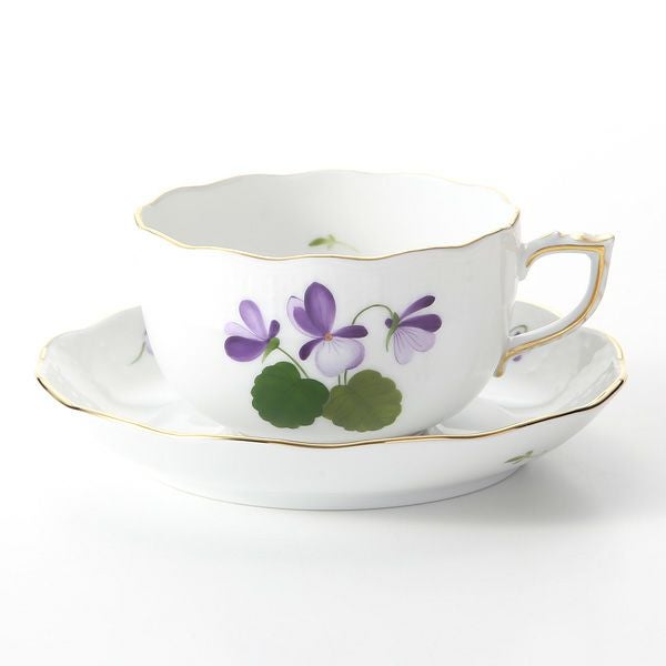 ヘレンド (HEREND) バイオレット（ゴールド） VIOLET 00724-0-00 ティーカップ＆ソーサー 200ml