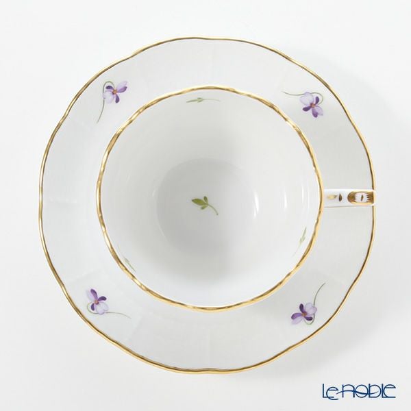 ヘレンド バイオレット（ゴールド） VIOLET 00730-0-00 ティーカップ＆ソーサー（兼用） 200ml