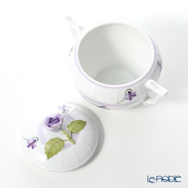 ヘレンド バイオレット（ライラック） VIOLETL 00472-0-09 シュガーポット ローズ 200ml