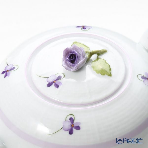 ヘレンド バイオレット（ライラック） VIOLETL 00606-0-09 ティーポット ローズ 800ml