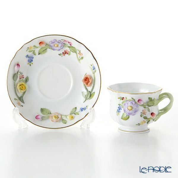 ヘレンド フローラル CD-X1 04227-0-66 コーヒーカップ＆ソーサー