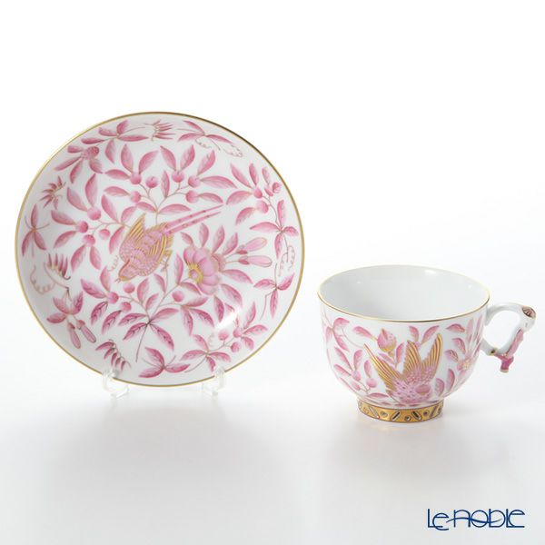 ヘレンド シノワズリ（中国趣味）東方の楽園 ピンク ZOPA 03364-0-21 マンダリン ラージカップ＆ソーサー