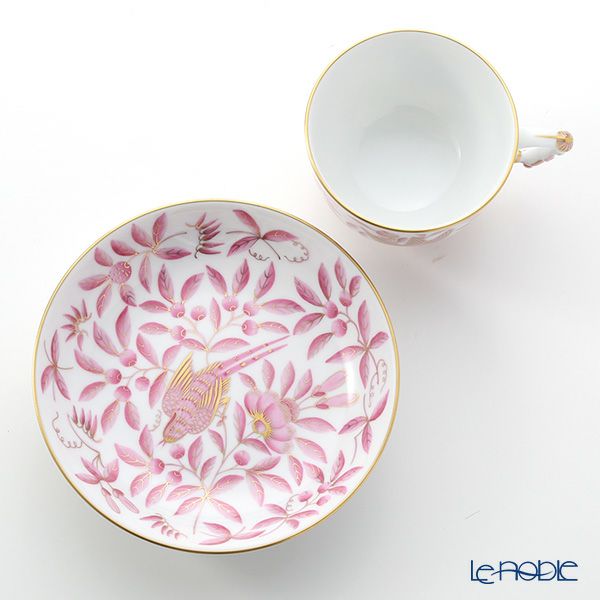 ヘレンド シノワズリ（中国趣味）東方の楽園 ピンク ZOPA 03364-0-21 マンダリン ラージカップ＆ソーサー
