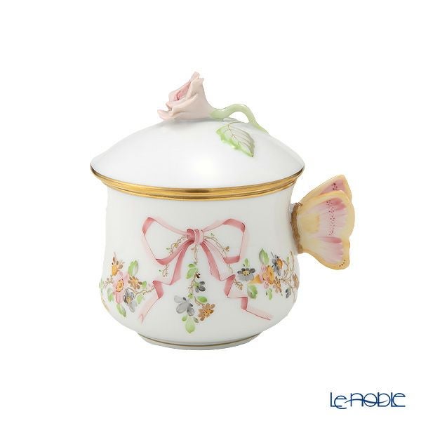 ヘレンド (HEREND) エデン・ローズドラジェ EDENP クリームカップ バタフライ 02385-0-91