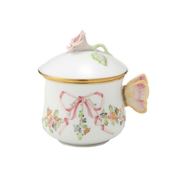 ヘレンド (HEREND) エデン・ローズドラジェ EDENP クリームカップ バタフライ 02385-0-91