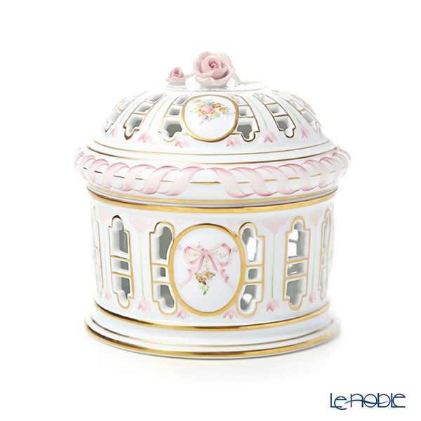 ヘレンド (HEREND) エデン・ローズドラジェ EDENP 06206-0-09 透かしボンボン（ローズ）