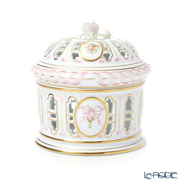 ヘレンド (HEREND) エデン・ローズドラジェ EDENP 06206-0-09 透かしボンボン（ローズ）