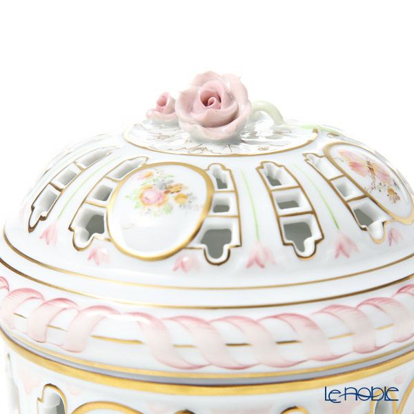 ヘレンド (HEREND) エデン・ローズドラジェ EDENP 06206-0-09 透かしボンボン（ローズ）