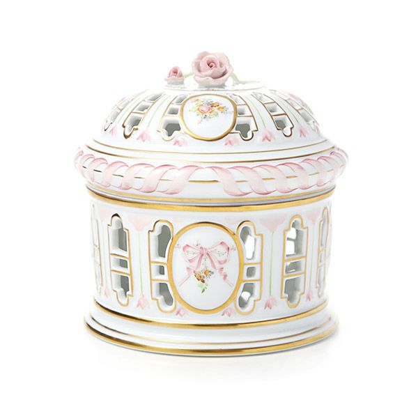 ヘレンド (HEREND) エデン・ローズドラジェ EDENP 06206-0-09 透かしボンボン（ローズ）