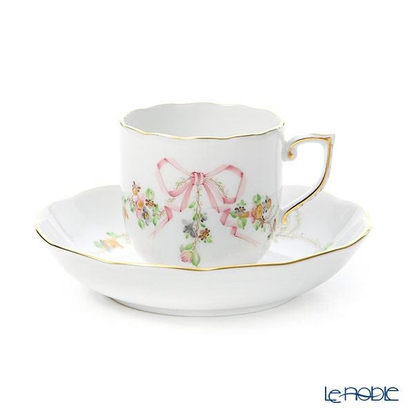 ヘレンド エデン・ローズドラジェ EDENP 20707-0-00 モカカップ＆ソーサー 150ml