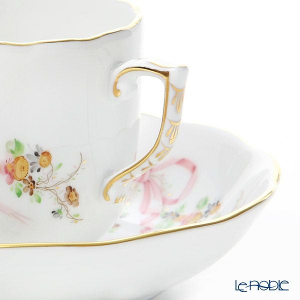 ヘレンド エデン・ローズドラジェ EDENP 20707-0-00 モカカップ＆ソーサー 150ml