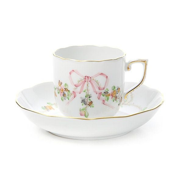 ヘレンド エデン・ローズドラジェ EDENP 20707-0-00 モカカップ＆ソーサー 150ml