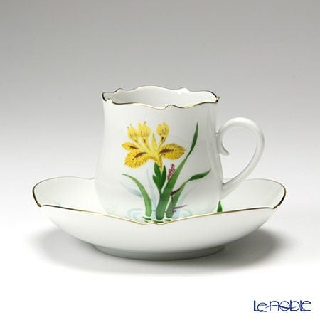 マイセン（Meissen） イエローアイリス 612110／23582 コーヒーカップ＆ソーサー 150ml