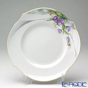 マイセン（Meissen） アルペンフローラ 616090／28470／01 プレート 19cm Motiv No.1 つりがね草
