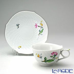 マイセン（Meissen） アルペンフローラ 616201／29633／03 ティーカップ＆ソーサー 170ml Motiv No.3 プリムラ（別名：サクラ草）