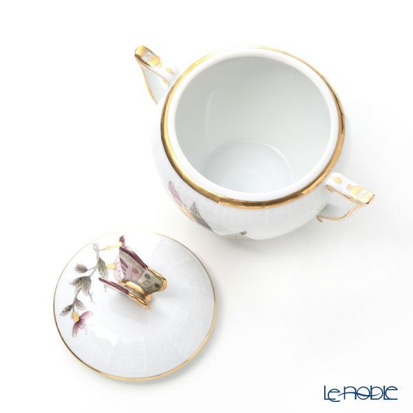 ヘレンド パステルヴィクトリア VICTF2 00472-0-17（フラワー） シュガーポット チョウ 200ml