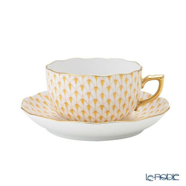 ヘレンド (HEREND) エカイユ イエロー VHJ ティーカップ＆ソーサー 200ml 20724-0-00