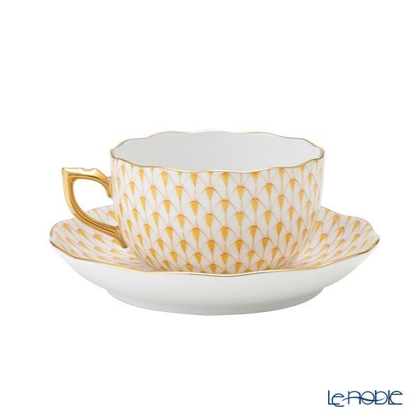 ヘレンド (HEREND) エカイユ イエロー VHJ ティーカップ＆ソーサー 200ml 20724-0-00