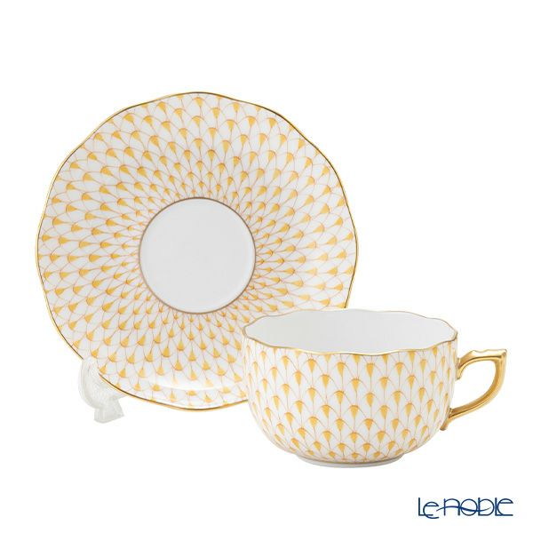 ヘレンド (HEREND) エカイユ イエロー VHJ ティーカップ＆ソーサー 200ml 20724-0-00