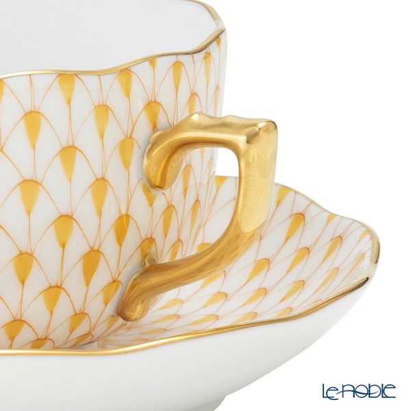 ヘレンド (HEREND) エカイユ イエロー VHJ ティーカップ＆ソーサー 200ml 20724-0-00