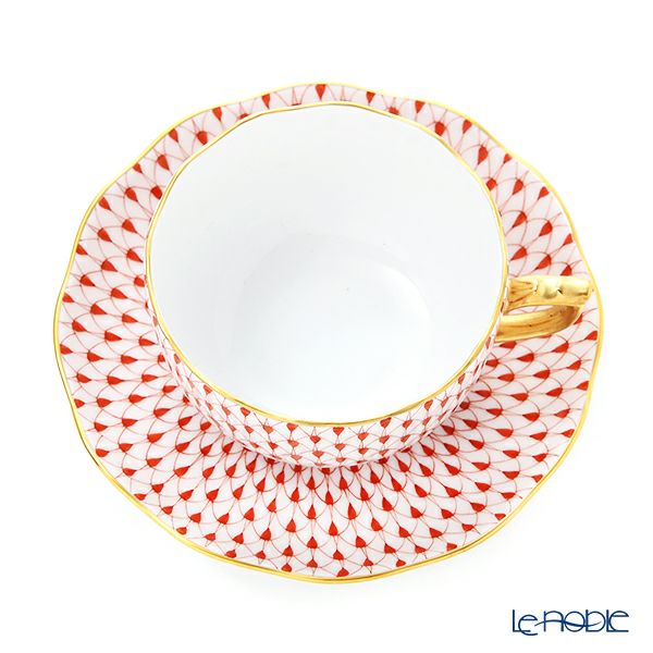 ヘレンド エカイユレッド VH 20724-0-00 ティーカップ＆ソーサー 200ml