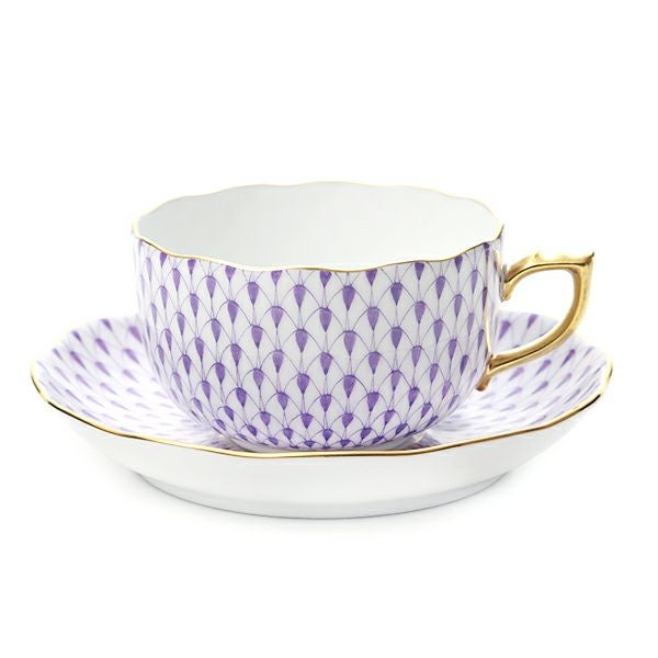 ヘレンド (HEREND) エカイユライラック VHL 20724-0-00 ティーカップ＆ソーサー 200ml