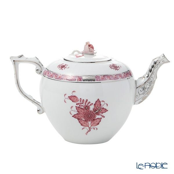 ヘレンド アポニーモーヴプラチナ AP2-PT 00606-0-09 ティーポット ローズ 800ml