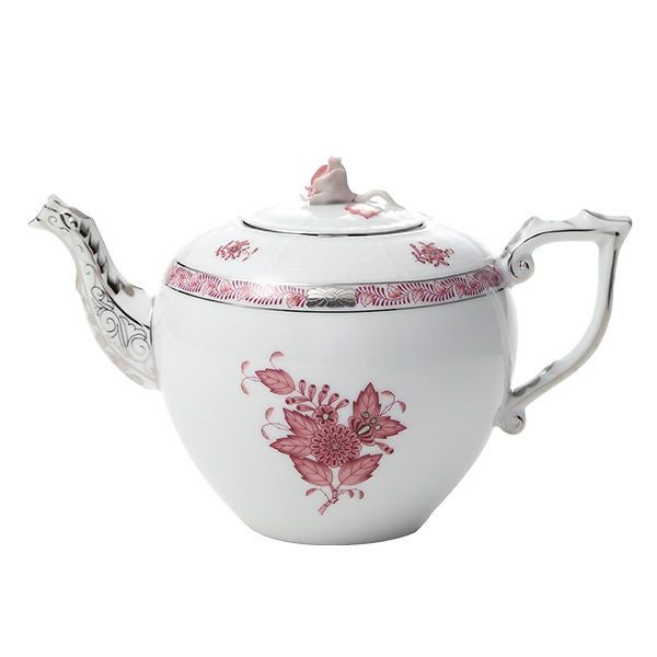 ヘレンド アポニーモーヴプラチナ AP2-PT 00606-0-09 ティーポット ローズ 800ml