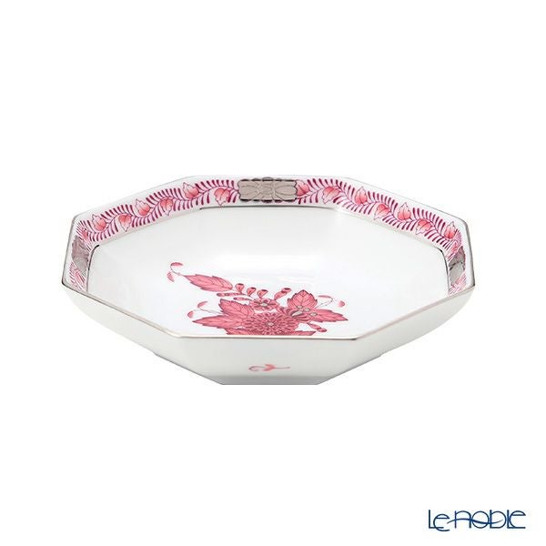 ヘレンド アポニーモーヴプラチナ AP2-PT 04307-1-00 小皿（オクタゴナル） 11cm