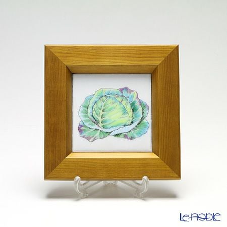 京七宝額（アートSHIPPO） ベジタブル キャベツ 額ナチュラル 16.8×16.8cm