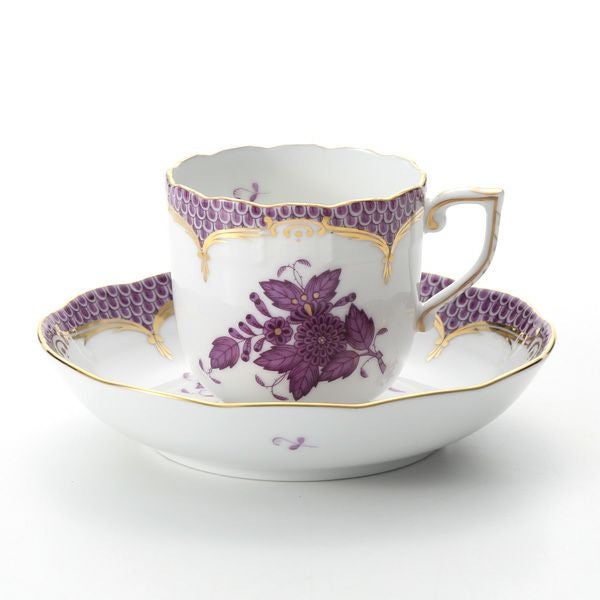 ヘレンド アポニーライラック ライラックスケール 00707-0-00 モカカップ＆ソーサー 150ml