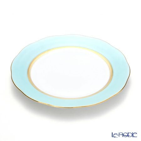 ヘレンド シルクリボン CTQ1 プレート 25cm 20524-0-00（ライトブルー）