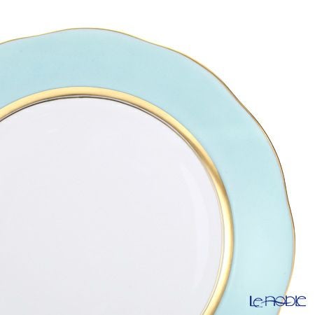 ヘレンド シルクリボン CTQ1 プレート 25cm 20524-0-00（ライトブルー）