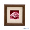 京七宝額（アートSHIPPO） 赤富士 額17×17cm オーク※額縁のデザインや色が入荷時期により多少異なる場合があります。※