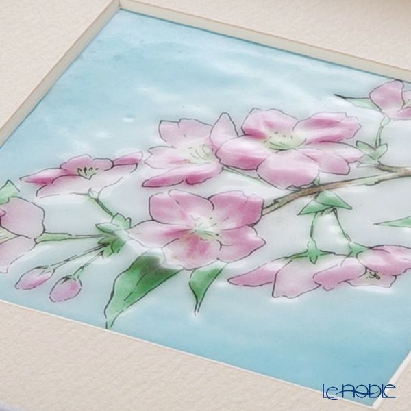 京七宝額（アートSHIPPO） 桜 額17×17cm オーク※額縁のデザインや色が入荷時期により多少異なる場合があります。※