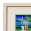 京七宝額（アートSHIPPO） 月夜の猫 額25.5×25.5cm アイボリーゴールド※額縁のデザインや色が入荷時期により多少異なる場合があります。※