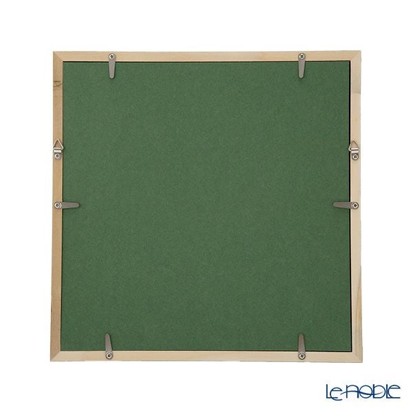 京七宝額（アートSHIPPO） ガーデンパーティー 額25.5×25.5cm ダークグリーン※額縁のデザインや色が入荷時期により多少異なる場合があります。※