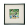 京七宝額（アートSHIPPO） ガーデンパーティー 額25.5×25.5cm ダークグリーン※額縁のデザインや色が入荷時期により多少異なる場合があります。※