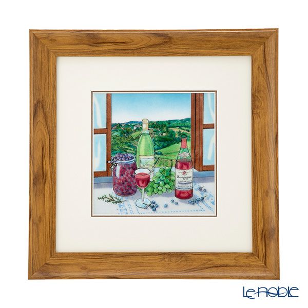京七宝額（アートSHIPPO） ブルゴーニュワイン 額30×30cm チーク※額縁のデザインや色が入荷時期により多少異なる場合があります。※