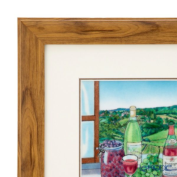 京七宝額（アートSHIPPO） ブルゴーニュワイン 額30×30cm チーク※額縁のデザインや色が入荷時期により多少異なる場合があります。※