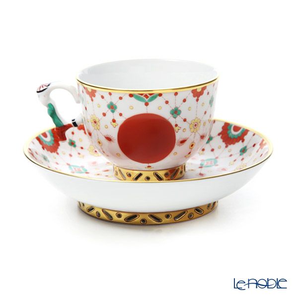 ヘレンド (HEREND) シノワズリ （中国趣味） FBI 宝石の房飾り 03364-0-21 マンダリン ラージカップ＆ソーサー