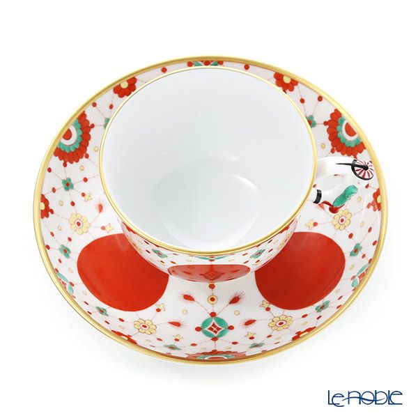 ヘレンド (HEREND) シノワズリ （中国趣味） FBI 宝石の房飾り 03364-0-21 マンダリン ラージカップ＆ソーサー