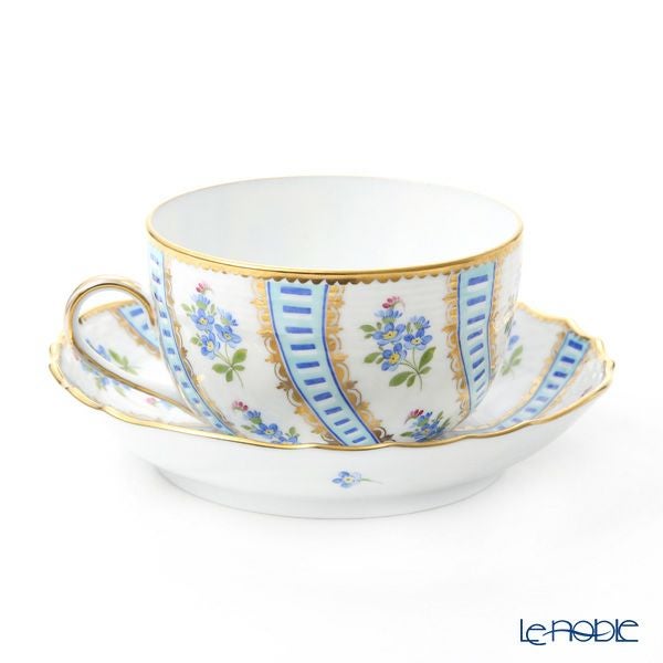 ヘレンド 忘れな草 ターコイズ MYTTQ ティーカップ＆ソーサー 01726-0-00